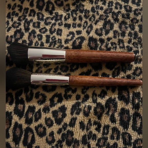 other Other - Makeup Brushes with Silver and Wooden Accents
